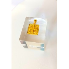 Μενταγιόν Κωνσταντινάτο σε Κίτρινο Χρυσό (KN110)